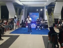 Burhanuddin Klarifikasi Isu Kampus Politeknik diacara Milenial Gathering Bombana