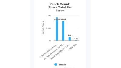 Quick Count Pilkada Bombana 2024: Burhanuddin-Ahmad Yani Unggul Sementara dengan 49,55% Suara!