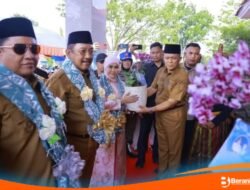Inovasi Ramah Lingkungan! Penyambutan Bupati Bombana dengan Karangan Bunga Hidup Tuai Apresiasi