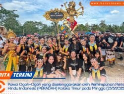 STT. Widya Semerti Desa Wia-Wia Mengemparkan Pawai Ogoh-Ogoh di Kolaka Timur | berani.news