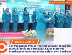 Resmi Dilantik sebagai Ketua TP PKK Bombana, Hj. Fatmawati Kasim Marewa: Siap Gerakkan Program Peningkatan Kesejahteraan Keluarga