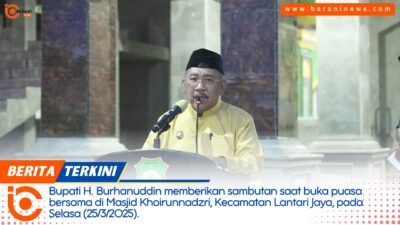 Bupati Bombana Burhanuddin buka puasa bersama masyarakat di Masjid Khoirunnadzri Lantari Jaya