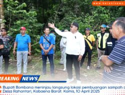 Bupati Bombana Murka! Tempat Pembuangan Sampah Ancam Sumber Air Warga | berani.news