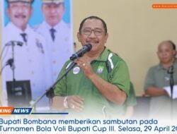 Dukung Olahraga, Bupati Bombana Resmikan Turnamen Bola Voli Bupati Cup III | berani.news