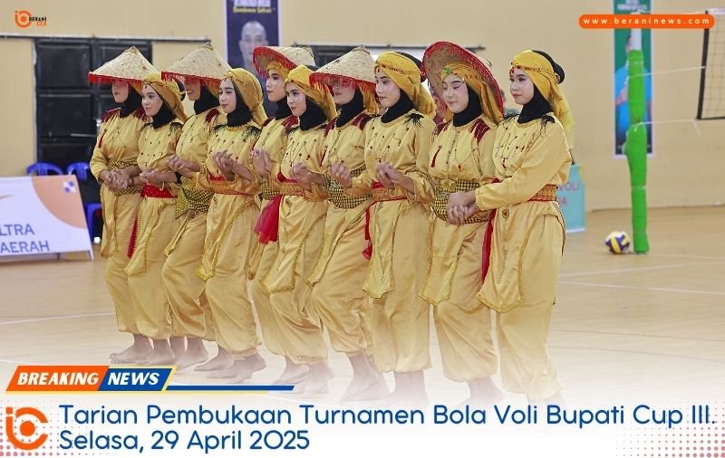 Bupati Bombana Resmikan Turnamen Bola Voli Bupati Cup III