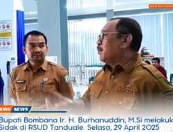 Sidak RSUD Tanduale, Bupati Bombana Temukan Fasilitas Tidak Memadai | berani.news