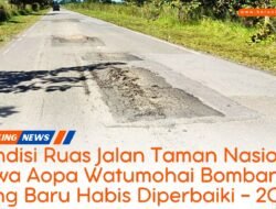 Belum Sebulan Diperbaiki, Jalan Nasional Bombana-Kendari Kembali Rusak!