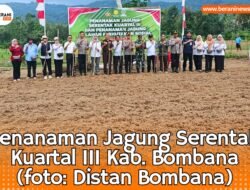 Dinas Pertanian dan Polres Bombana Pacu Swasembada Pangan Lewat Gerakan Tanam Jagung