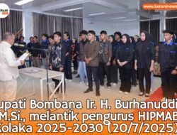 HIPMAB Kolaka 2025–2026 Resmi Dilantik: Bupati Bombana Janji Rampungkan Asrama dan Tambah Beasiswa!