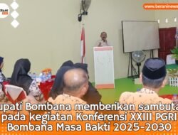 H. Kandamang Kembali Pimpin PGRI Bombana, Bupati Siapkan Mobil Operasional