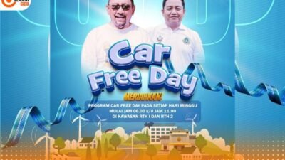 Bupati Bombana meluncurkan program Car Free Day di kawasan RTH untuk mendorong pola hidup sehat masyarakat