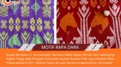 Motif Rapa Dara budaya Moronene Kabaena yang menjadi simbol keberanian perempuan dalam tradisi lokal