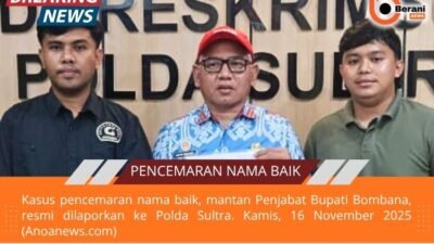 Eks Pj Bupati Bombana Dilaporkan ke Polda Sultra atas Dugaan Pencemaran Nama Baik