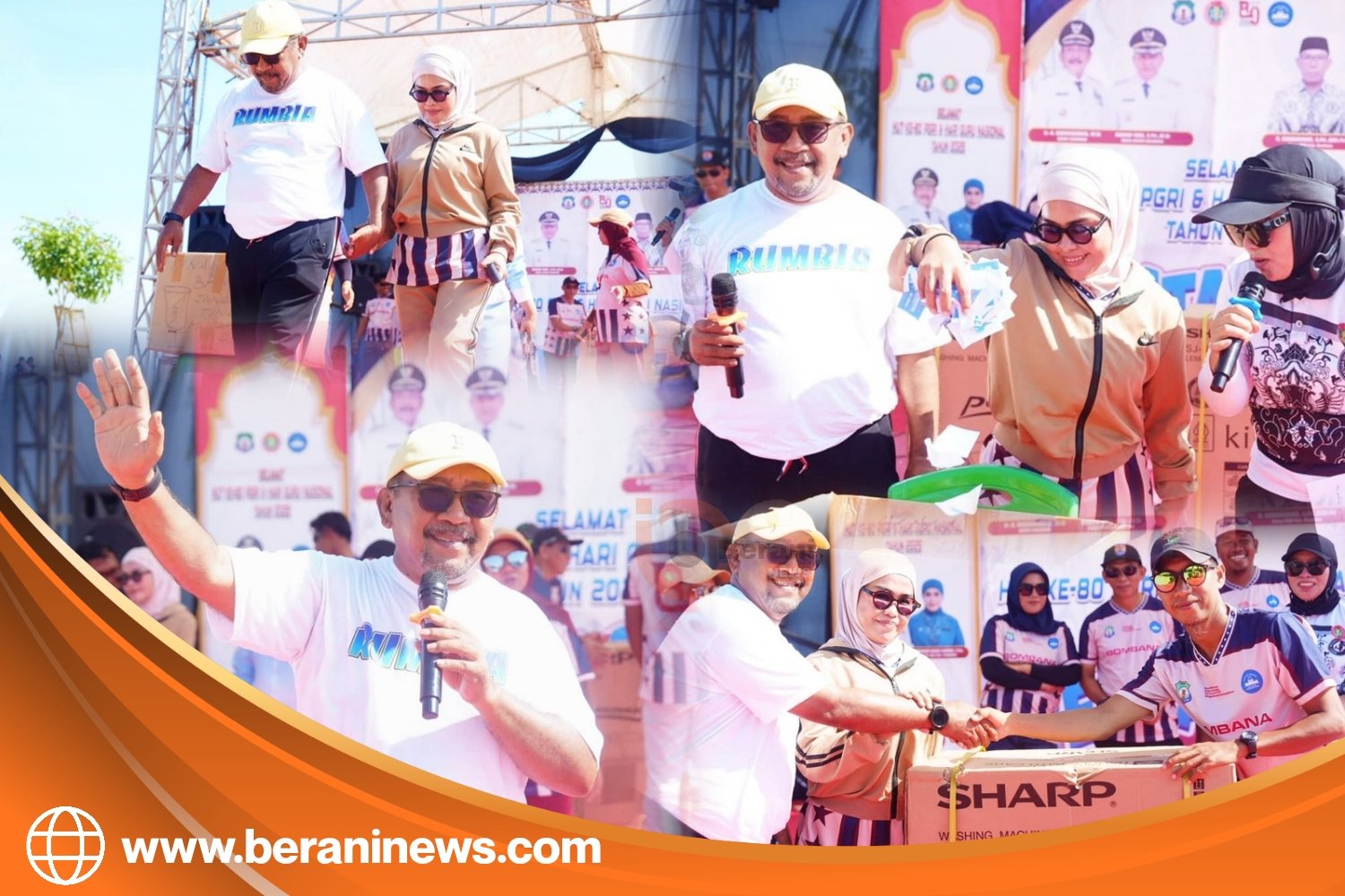 Jalan santai HUT PGRI dan HGN 2025
