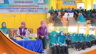Hj. Fatmawati Kasim Marewa membuka sosialisasi SPM Posyandu di Bombana