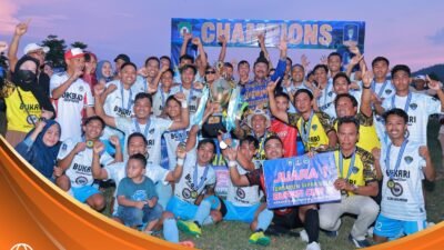 Penutupan Turnamen Bupati Cup II Bombana 2025 di Stadion Sepak Bola Bombana menuju persiapan Porprov 2026