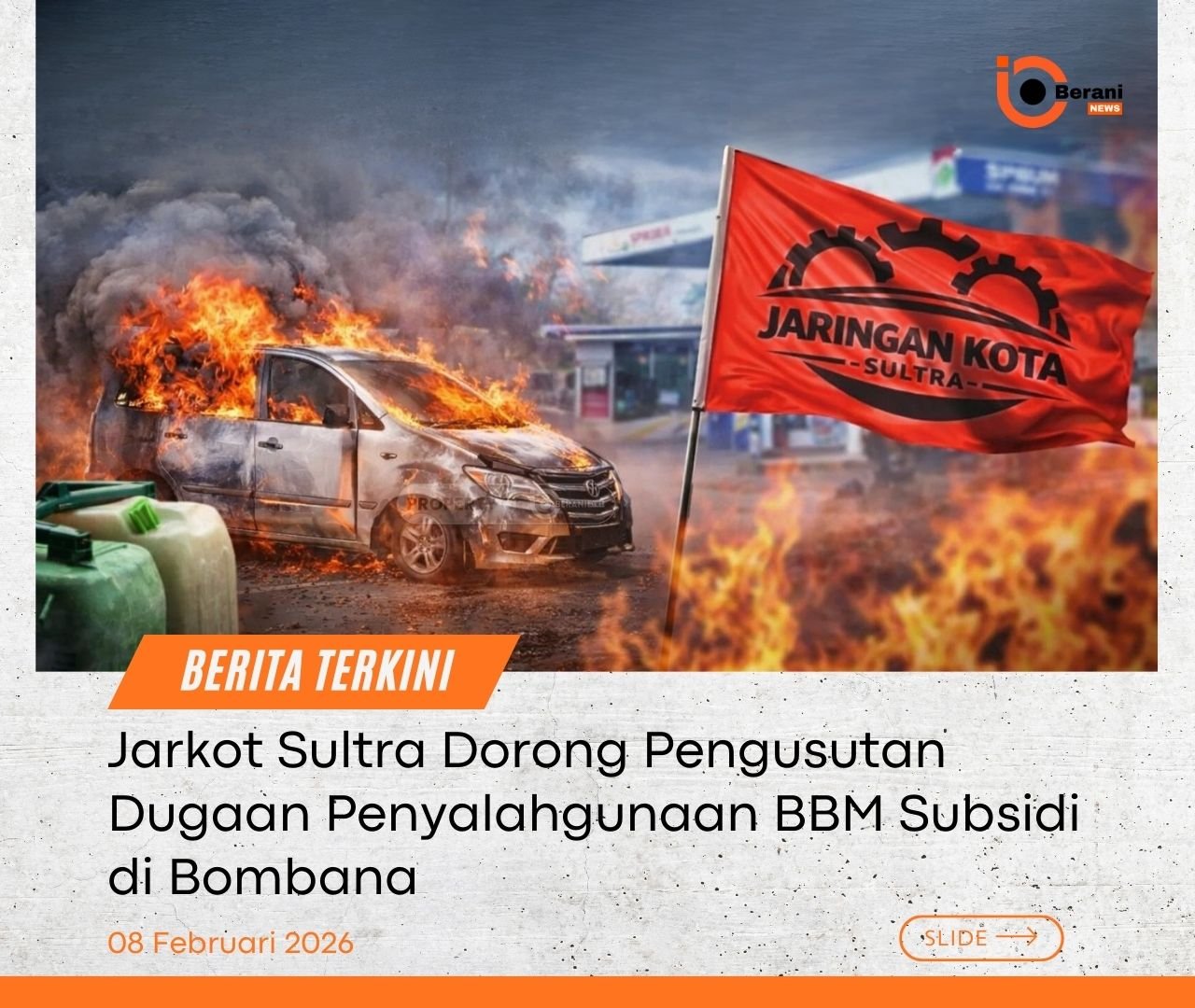Jarkot sultra, penyalahgunaan BBM subsidi Bombana,
