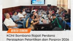 KONI Bombana rapat persiapan pelantikan dan porprov 2026,