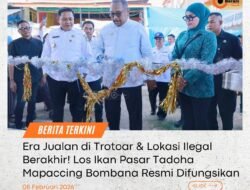 Los Ikan Pasar Tadoha Mapaccing Resmi Dibuka, Pemkab Bombana Tertibkan Pedagang di Lokasi Ilegal