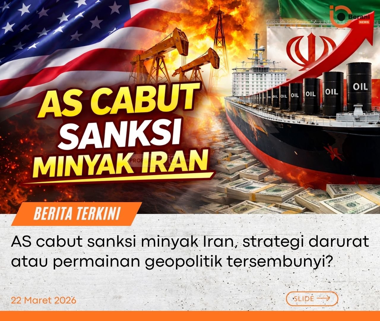 Amerika Serikat cabut sanksi minyak iran