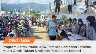 berani mudik 2026, pemkab bombana, dishub bombana, mudik gratis,