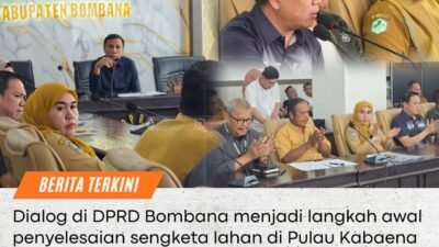 Rapat DPRD Bombana membahas sengketa lahan Desa Langkema bersama PT Almharig dan masyarakat