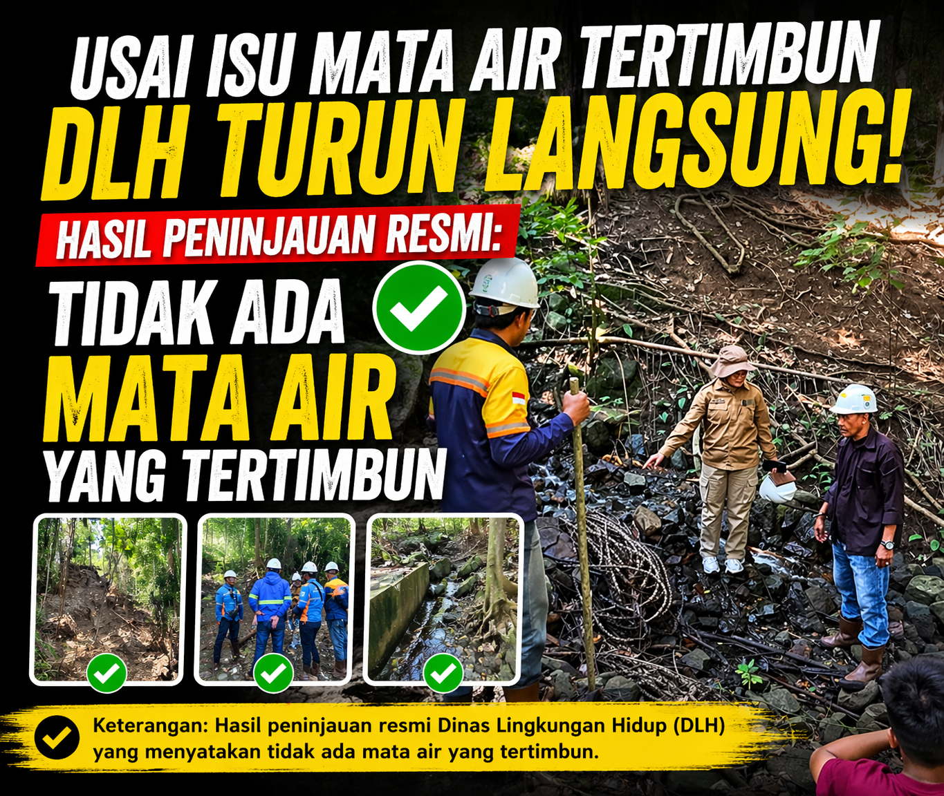 KTT PT Almharig Yazid memberikan klarifikasi terkait isu mata air tertimbun akibat longsor di Kabaena