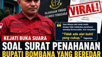 Kejati Sultra klarifikasi surat penahanan Bupati Bombana Burhanuddin