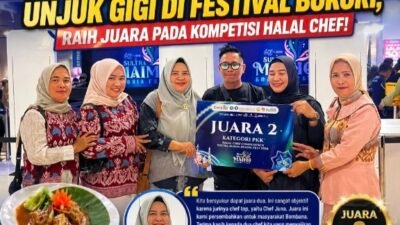 PKK Bombana meraih juara II Kompetisi Halal Chef Festival Bokori HUT Sultra ke-62