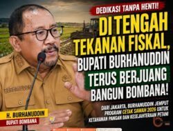 Di Tengah Tekanan Fiskal, Bupati H. Burhanuddin Jemput Program Cetak Sawah untuk Bombana