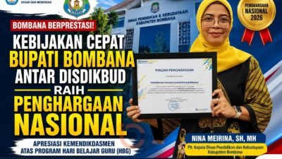 Bupati Bombana dan Disdikbud raih penghargaan nasional Hari Belajar Guru