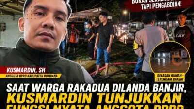 Saat Banjir Melanda, Kusmardin Tunjukkan Peran Nyata Anggota DPRD Bombana