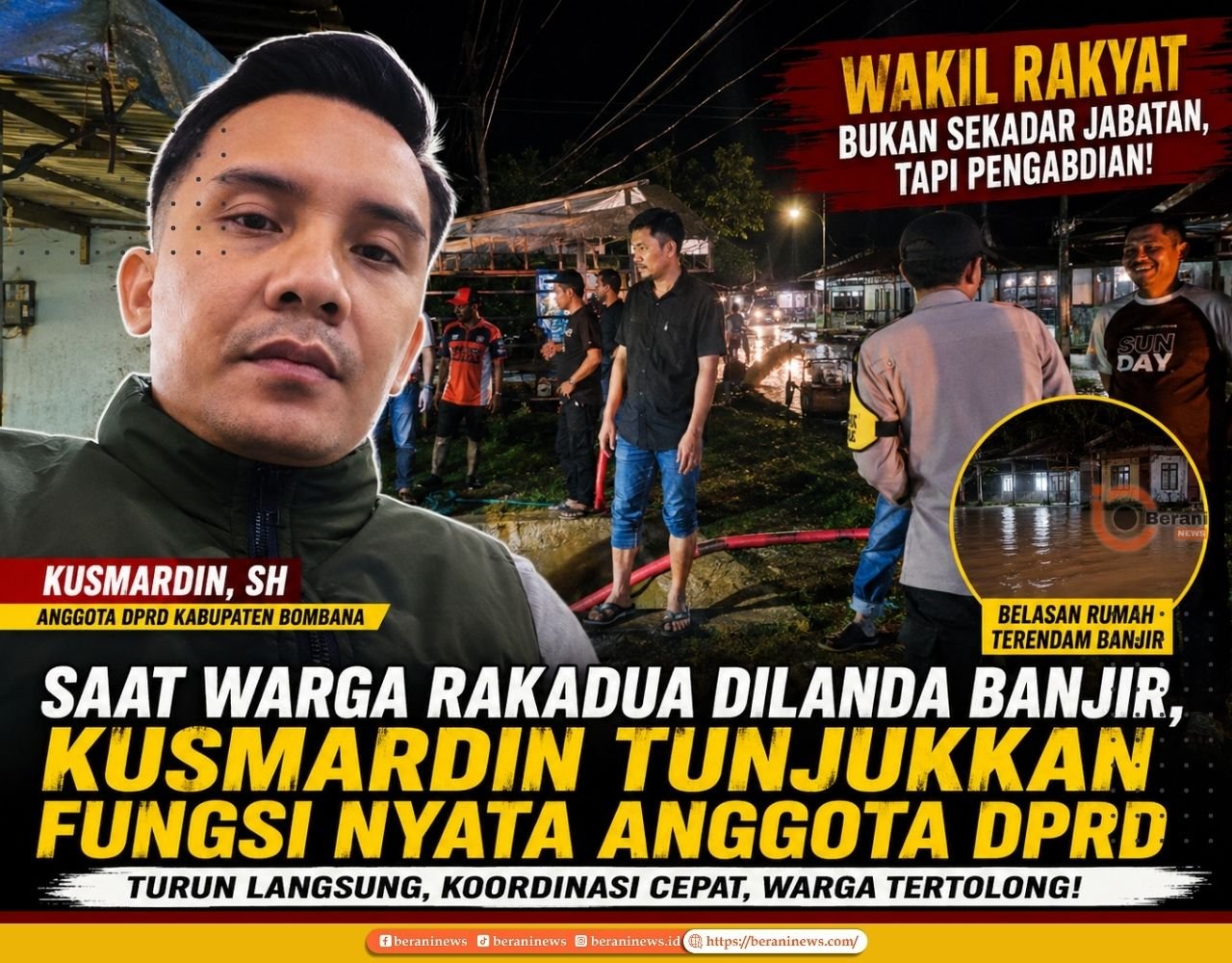 Kusmardin DPRD Bombana membantu penanganan banjir warga Desa Rakadua