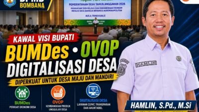 Plt Kepala DPMD Bombana Hamlin saat Rakor Pemerintahan Desa Tahun 2026