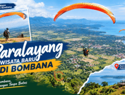 Penerbangan Perdana Paralayang di Bukit Langkapa Buka Potensi Wisata Baru Bombana