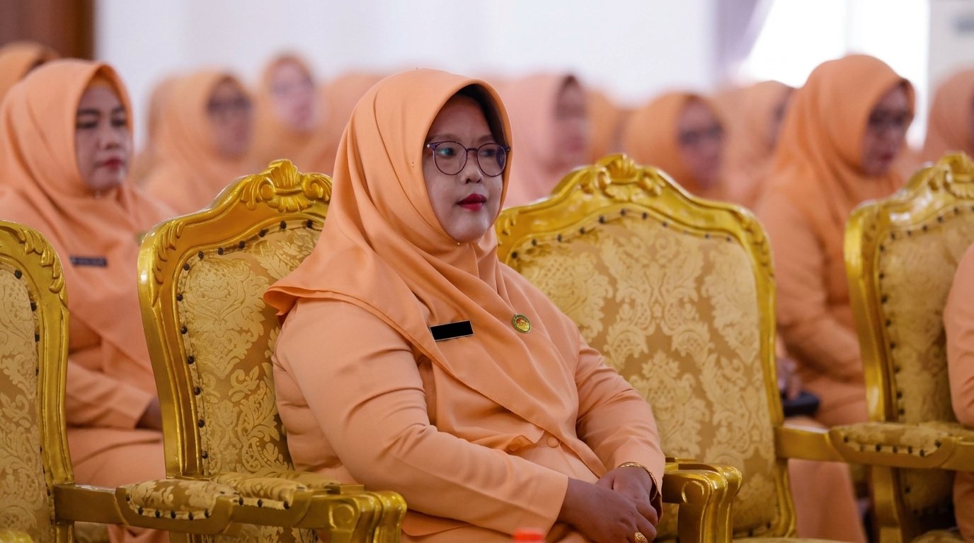 Ny. Hj. Nurdiana Syahrun (Ketua Dharma Wanita Persatuan Kabupaten Bombana periode 2024–2029).