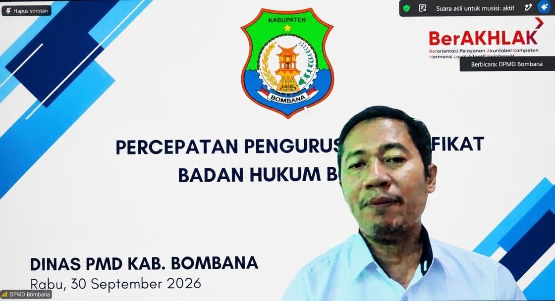 DPMD Bombana mempercepat pengurusan sertifikat badan hukum enam BUMDes