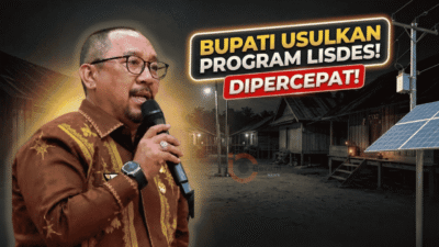 Bupati Bombana Burhanuddin saat mengikuti rapat sinkronisasi Program Lisdes